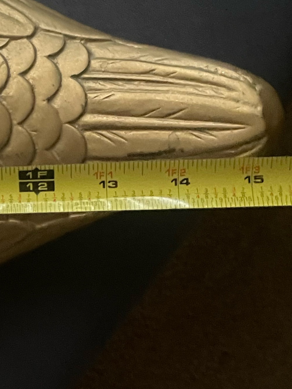 MCM Large Solid Brass Duck - Picture 6 of 7